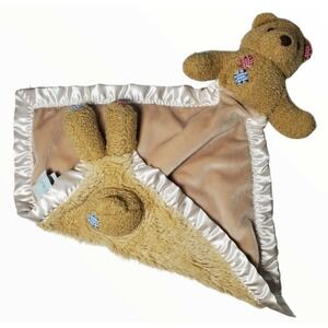 My Banky Billy Bear Lovey Security Blanket Plush Patchwork Teddy Bear